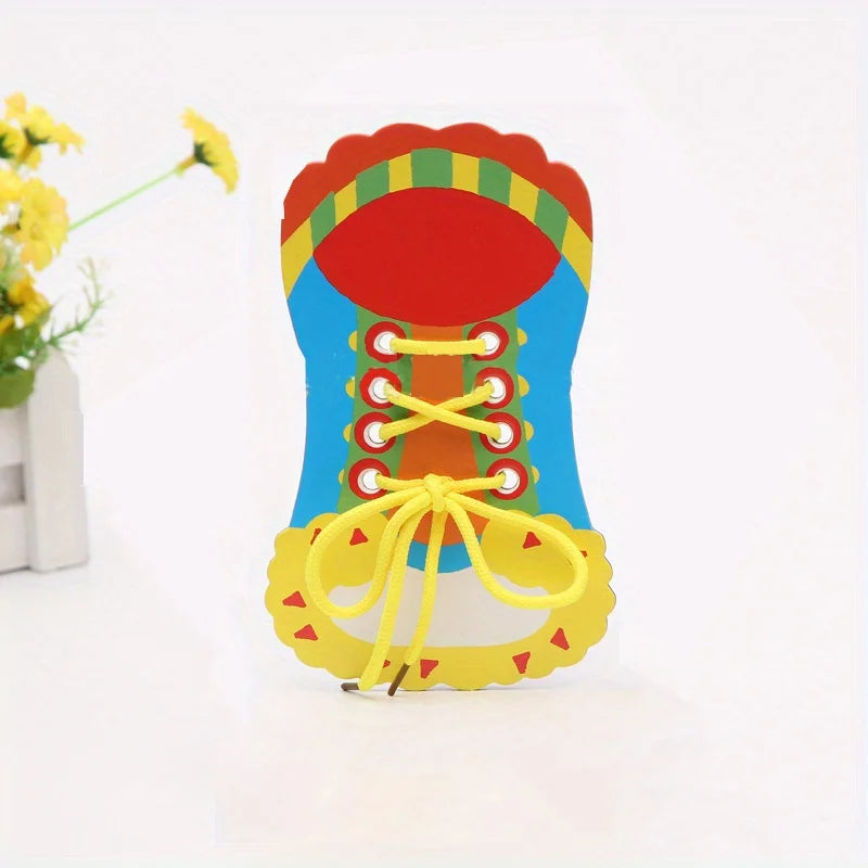 Brinquedo Educativo de Amarrar Cadarços