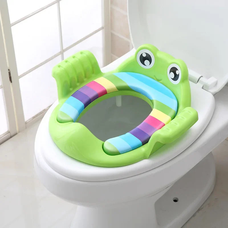 Assento Sanitário Infantil com Escada Ajustável – Troninho Educativo Confortável e Antiderrapante para Treinamento das Crianças