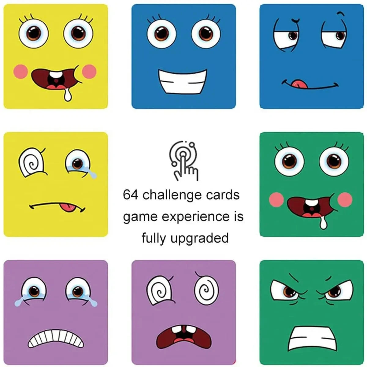 Jogo das Emoções Montessori – Cubos de Expressões em Madeira