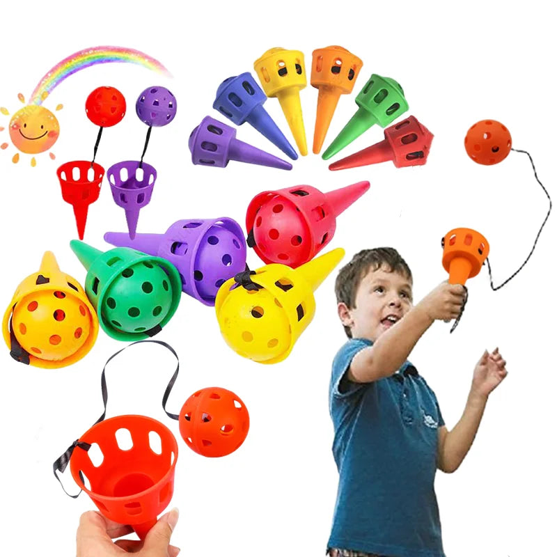 Jogo de Arremesso e Pega Bolinha – Conjunto Divertido de Coordenação Motora Infantil