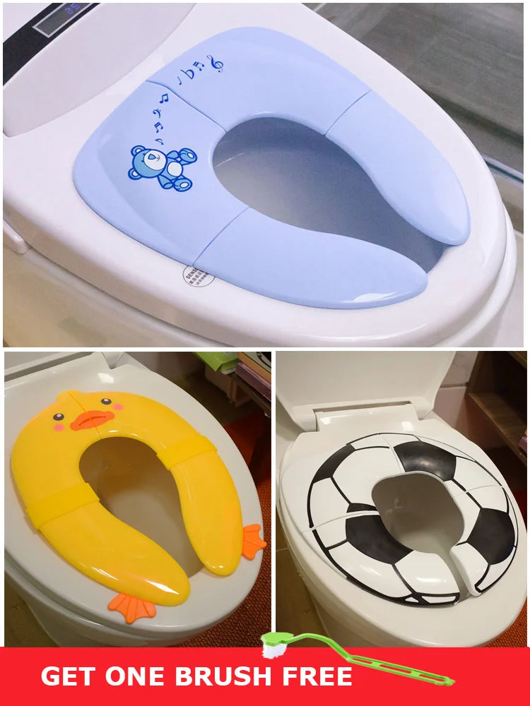 Assento Sanitário Infantil Dobrável para viagem - Portátil