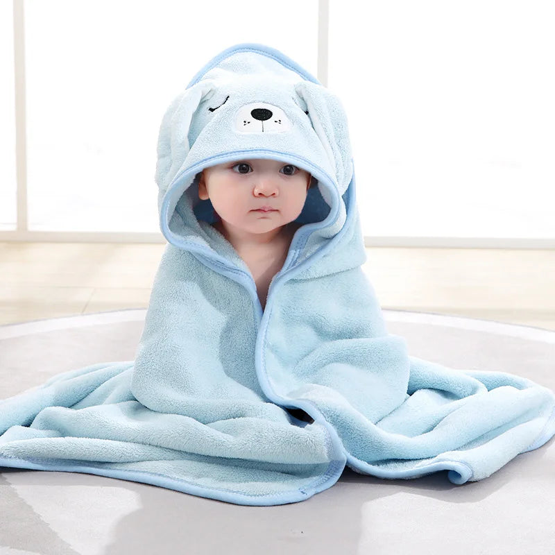 Toalha Infantil com Capuz em Formato de Animal