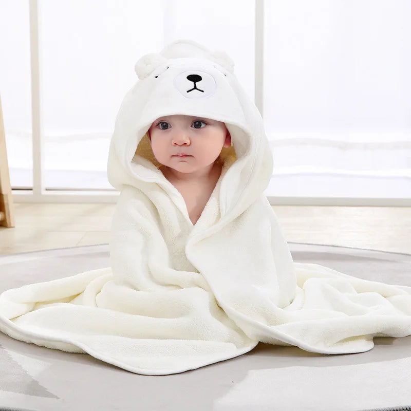 Toalha Infantil com Capuz em Formato de Animal