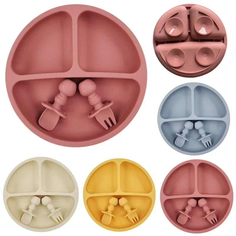 Kit de prato e talheres infantil